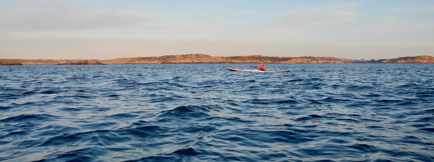 Ensampaddling på Kungsbackafjorden